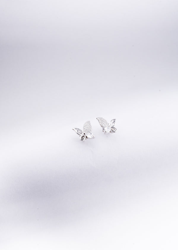 Silver Butterfly bliss studs