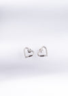 Silver love Pulse Studs