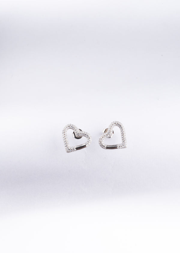 Silver love Pulse Studs