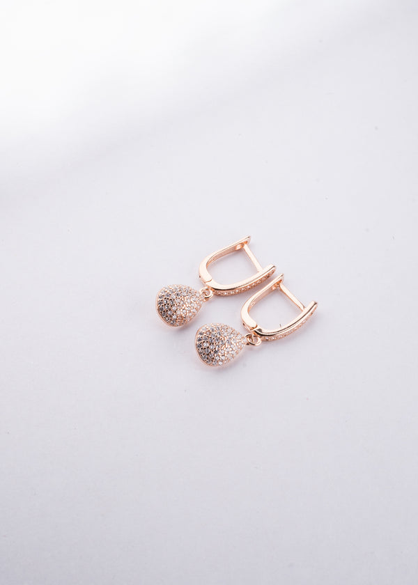 Lunar Echo Rose Gold Hoops